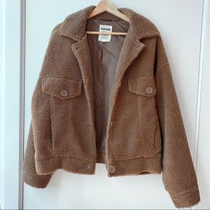 Garage Brown Teddy Jacket
